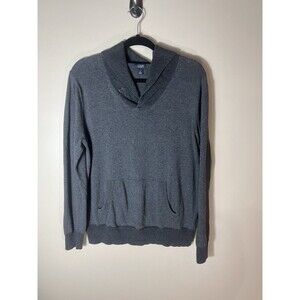 J.Crew Sweater Mens  Gray Cotton Long Sleeve Pullover Casual Knit Collared Large